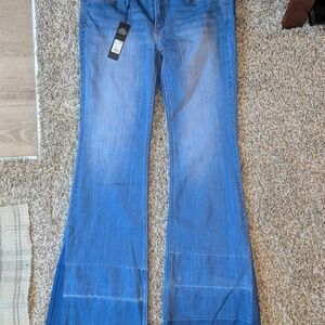 Fashion Nova Light Blue Flare Jeans